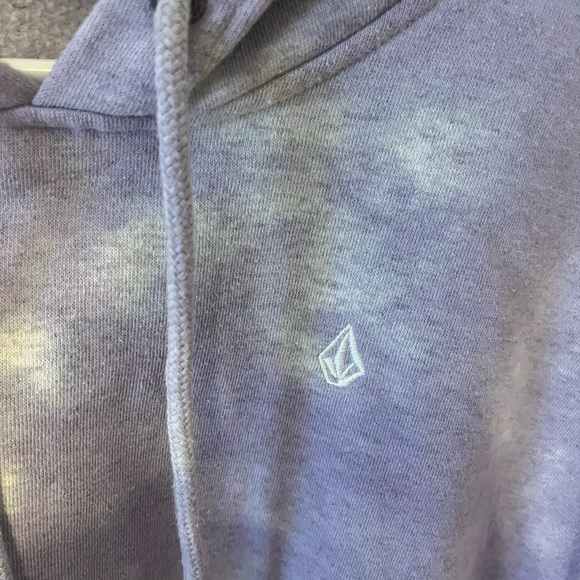Volcom cropped purple tie dye sweatshirt - Picture 3 of 5